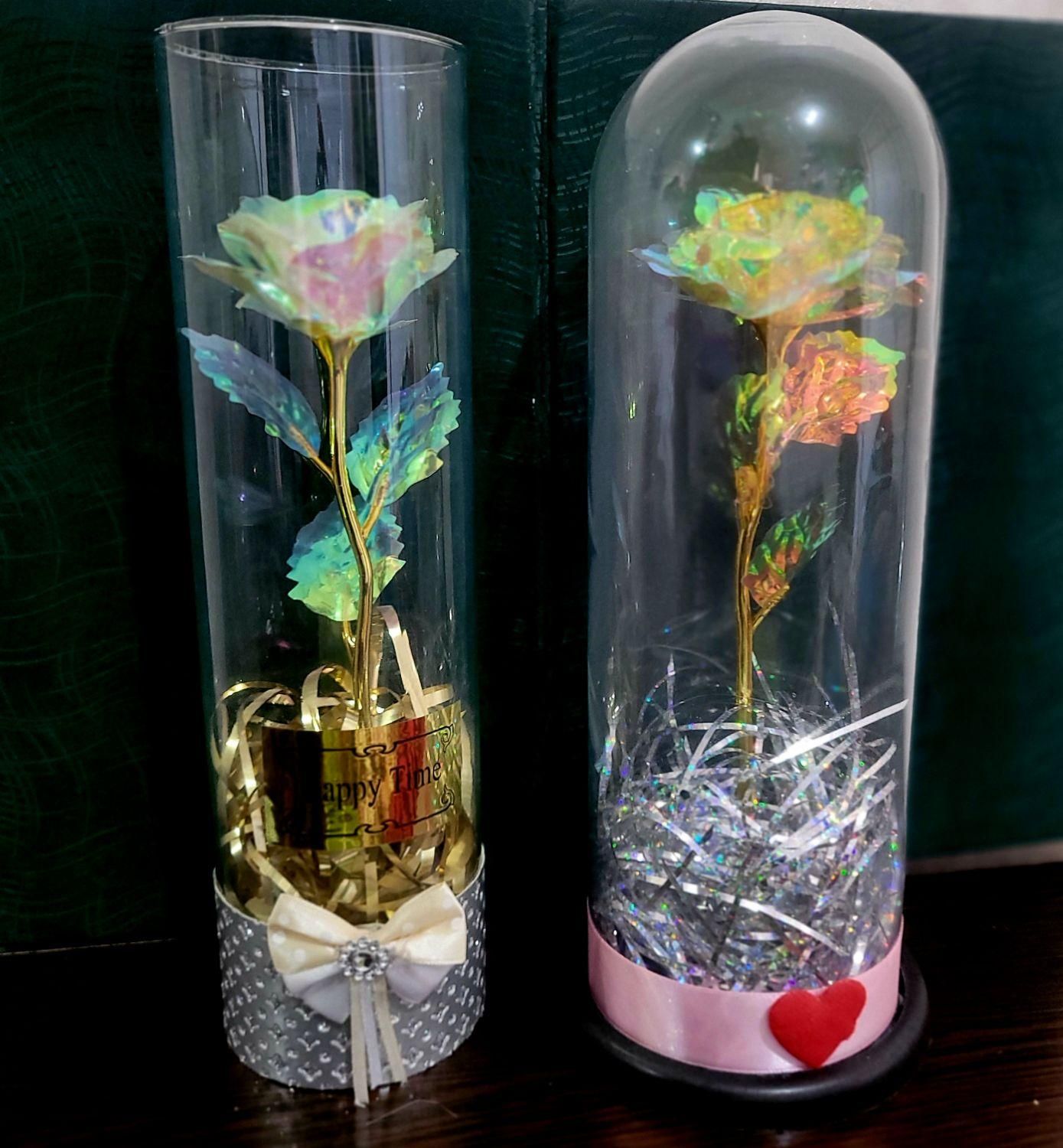 گل رزطلایی داخل استوانه|گل مصنوعی|قرچک, دانشگاه پیام نور قرچک|دیوار