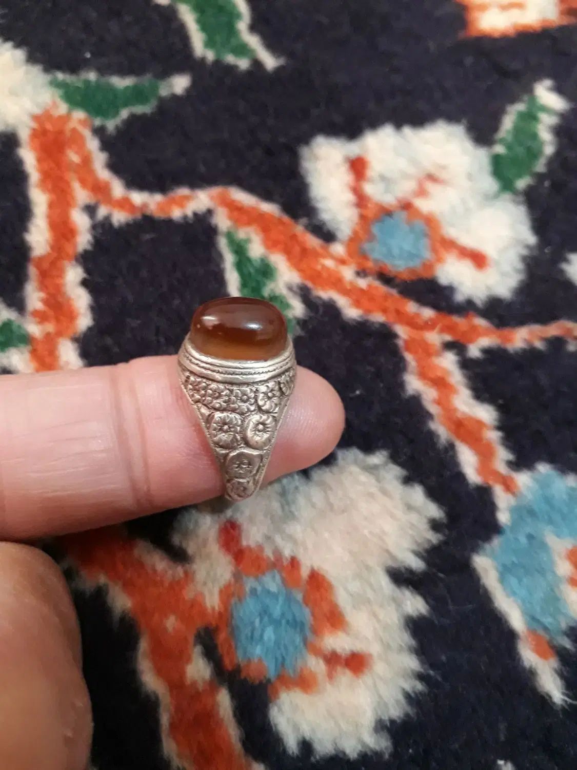 سه انگشتر نقره عقیق سبز و سرخ و جز|جواهرات|تهران, نعمت‌آباد|دیوار