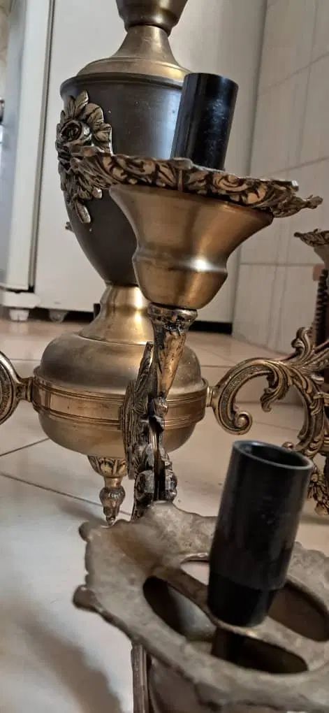 لوستر برنز|لوستر و چراغ آویز|کرج, باغستان|دیوار