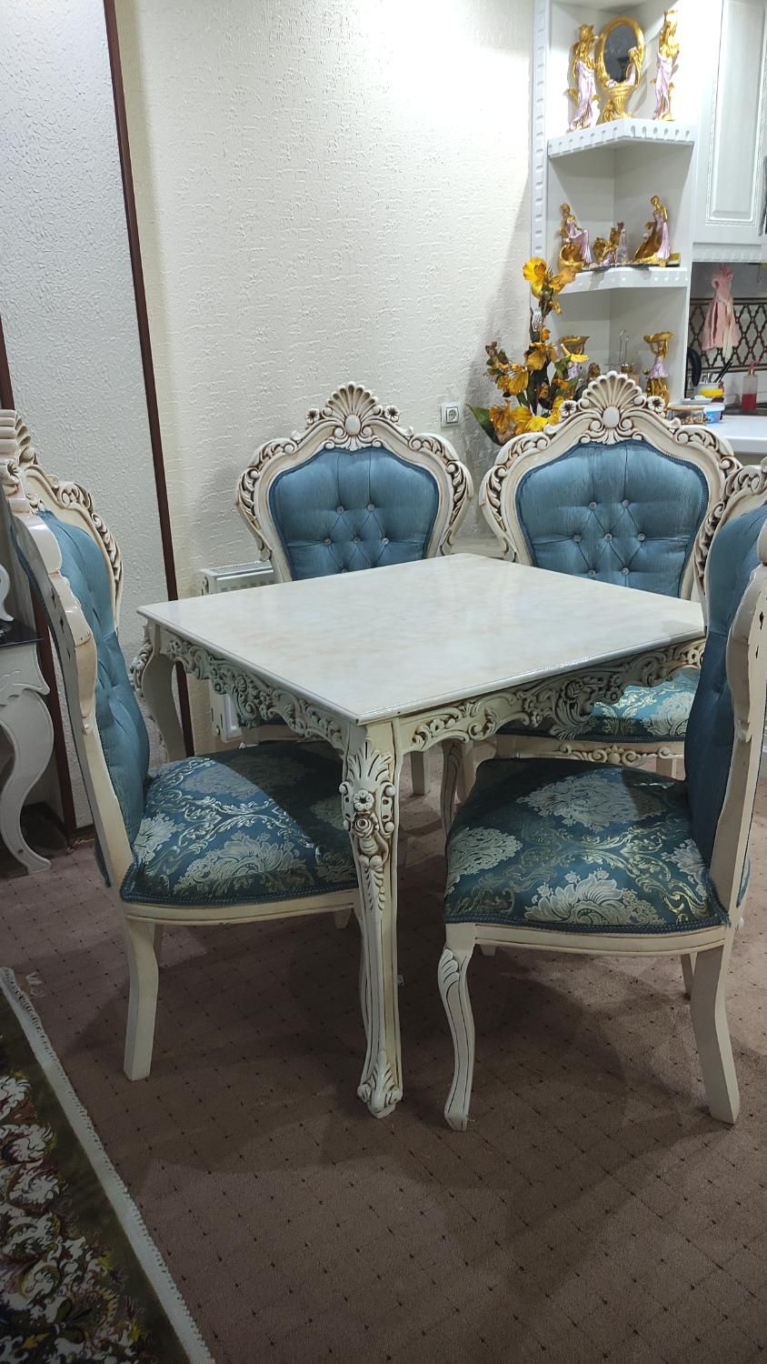 میز ناهار خوری ۴نفره|میز و صندلی غذاخوری|شاهینشهر, حاجی آباد|دیوار