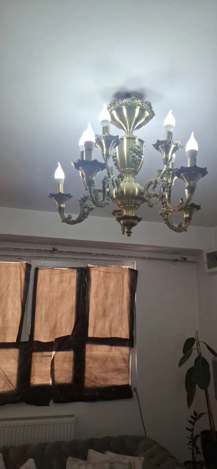 لوستر برنز|لوستر و چراغ آویز|تهران, دهکده المپیک|دیوار