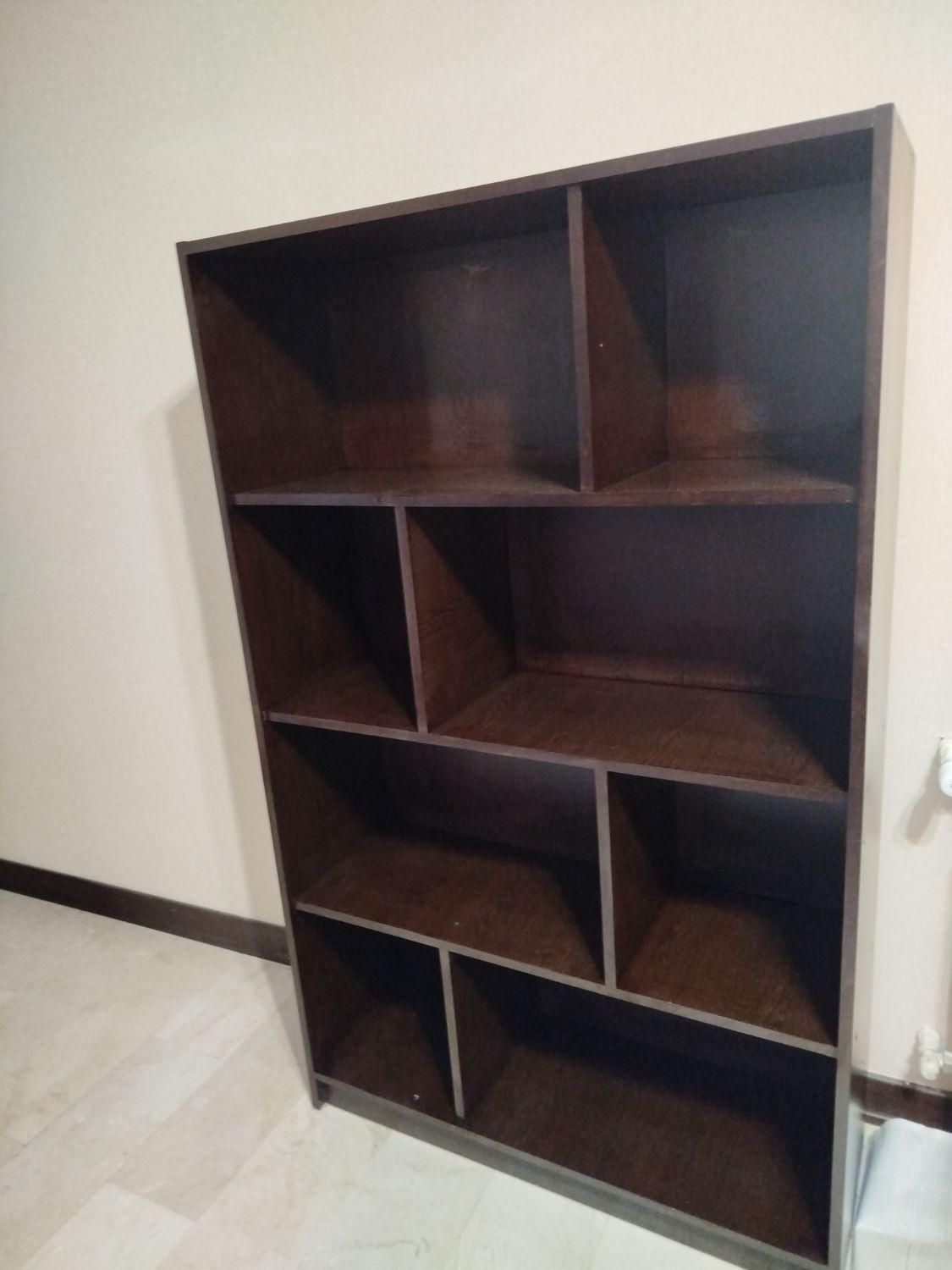 کتابخانه.قفسه کتاب . نو.|کتابخانه، شلف، قفسه‌های دیواری|تهران, نیروی هوایی (پیروزی)|دیوار