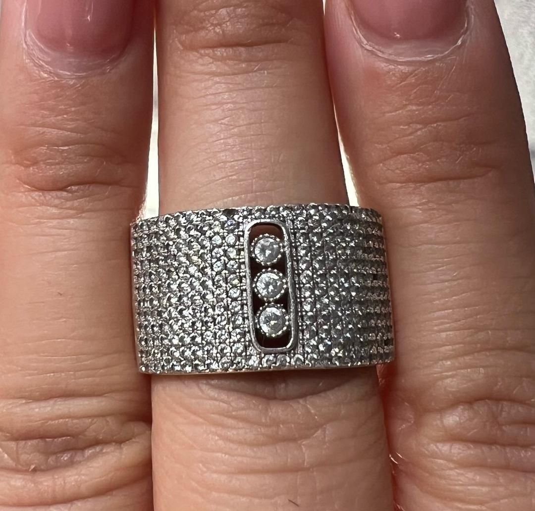 انگشتر نقره فول نگین ایتالیای شیک|بدلیجات|تهران, افسریه شمالی|دیوار