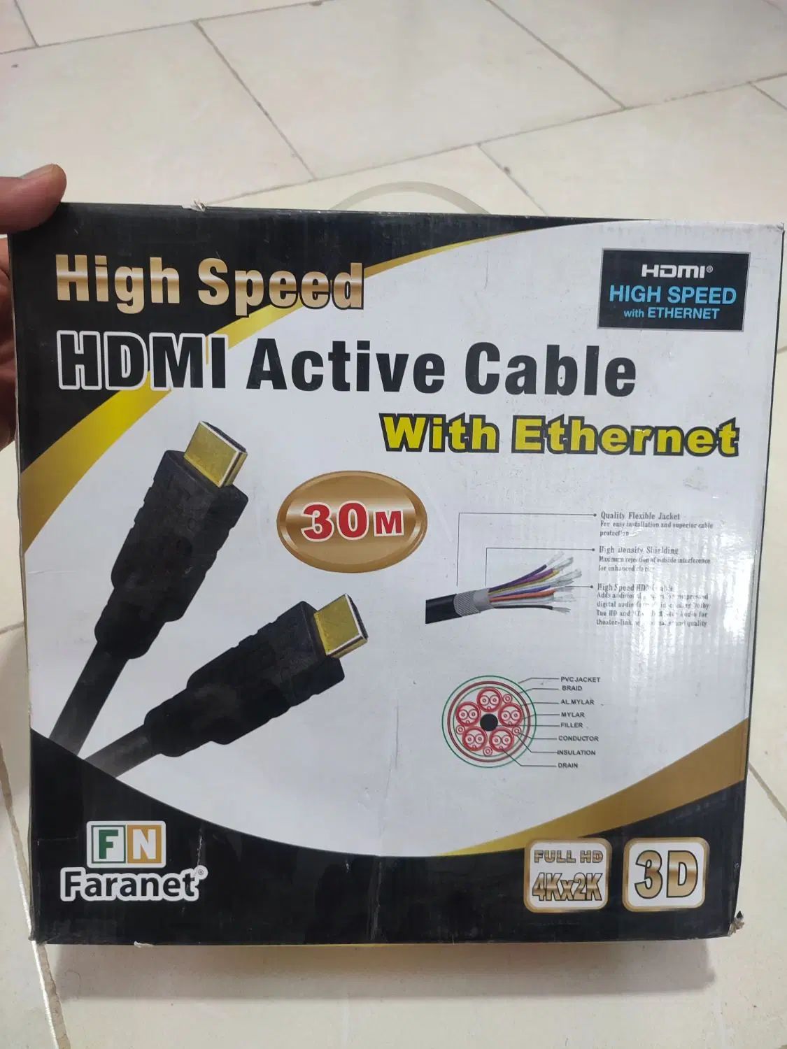 کابل HDMI FARANET 20M  Active فرانت|صوتی و تصویری|اصفهان, امیرعرب|دیوار