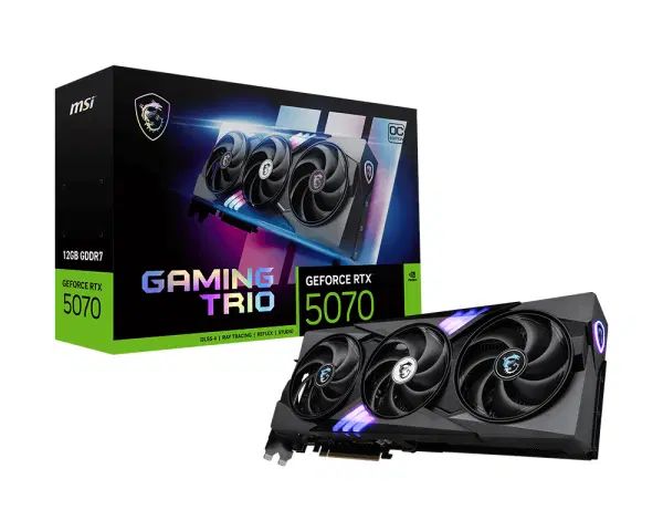 کارت گرافیک RTX 5070 برند MSI GAMING TRIO OC|قطعات و لوازم جانبی رایانه|مشهد, کارگران|دیوار