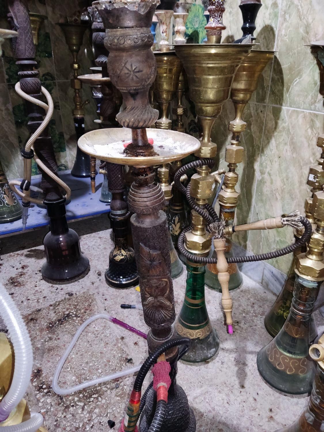 قلیان برنجی و چوبی|کلکسیون و سرگرمی|کرج, ملارد|دیوار