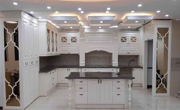 کابینت ممبران نئوکلاسیک چوبی|خدمات پیشه و مهارت|رشت, آزادگان|دیوار