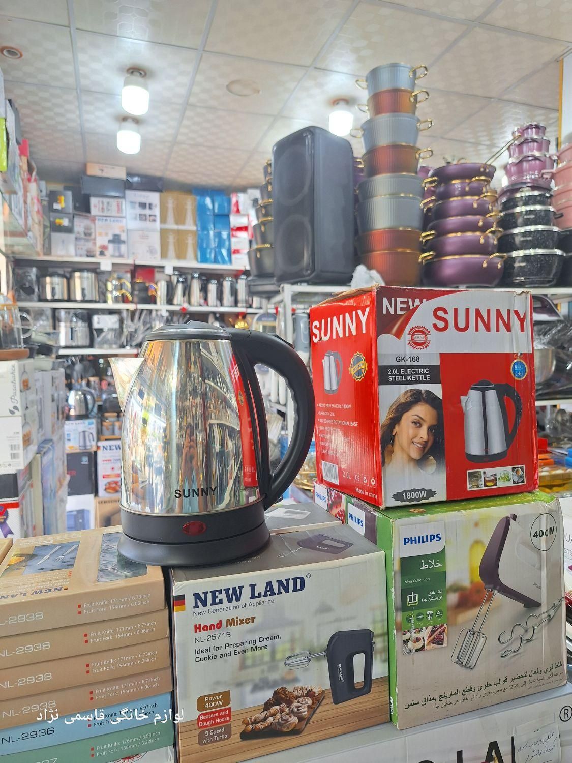 کتری برقی 2 لیتری suny فروشگاه قاسمی نژاد|سماور، چای‌ساز، قهوه‌ساز|سیرجان, |دیوار