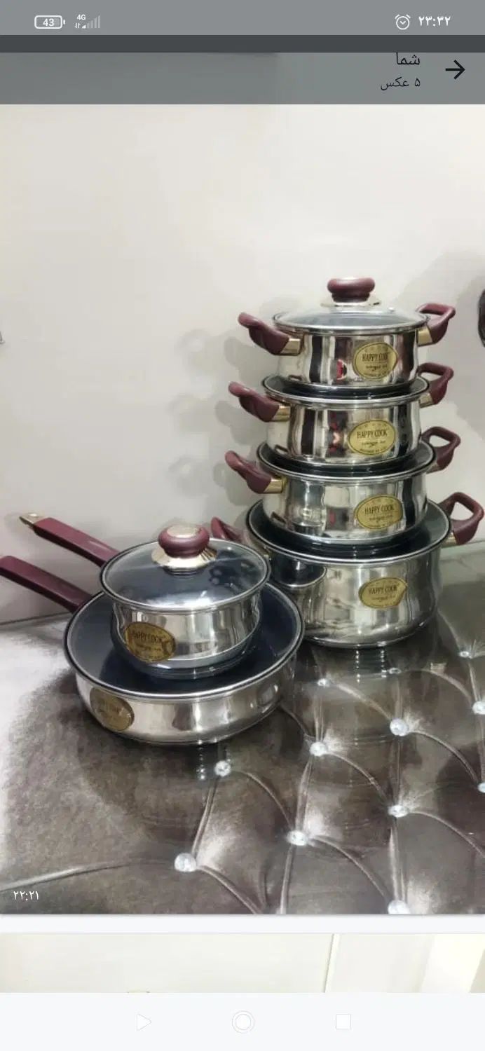 سرویس قابلمه تفلون نو اصل آلمان Solingen|ظروف پخت‌وپز|تهران, علی‌آباد|دیوار