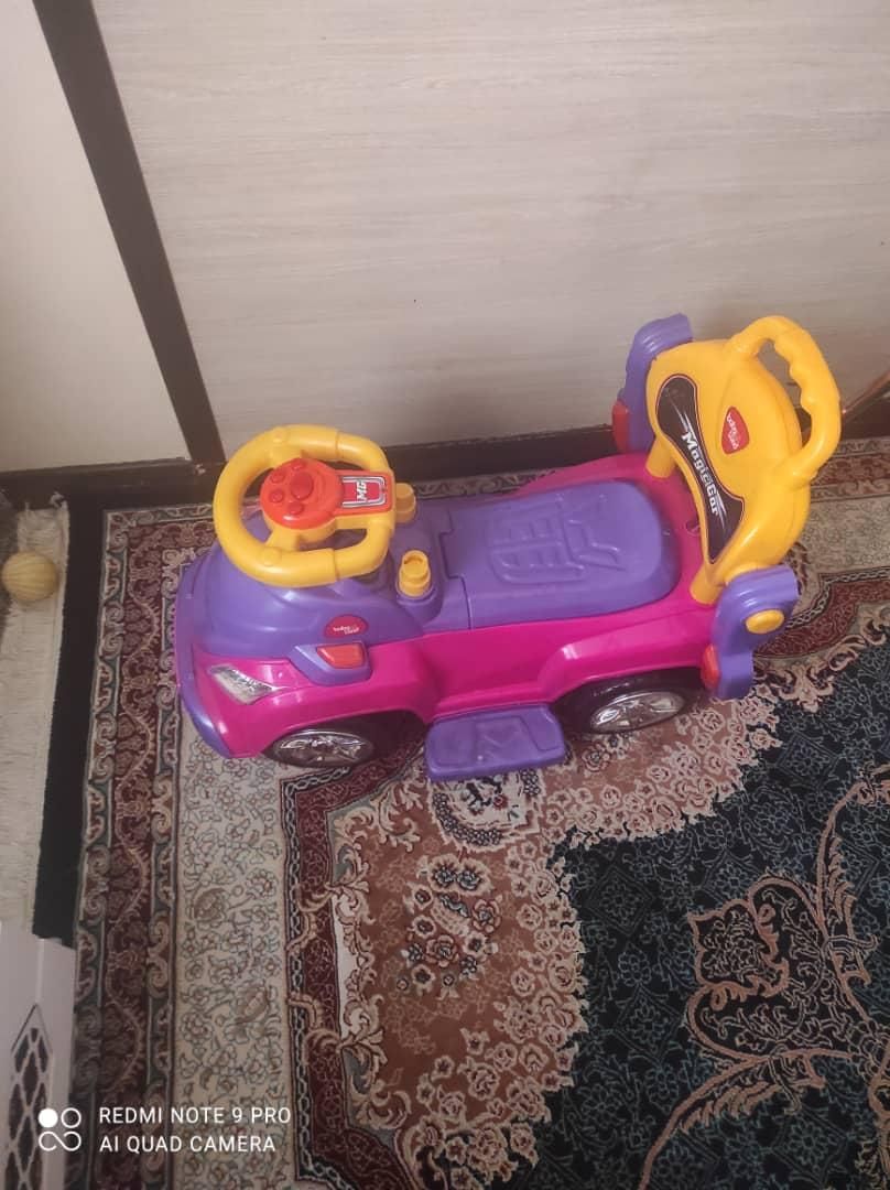 کالسکه با ماشین دستی صورتی|اسباب‌بازی بچه|یاسوج, |دیوار