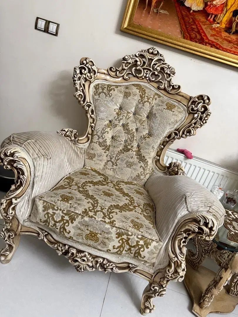 مبلمان ۹نفره با میزو‌آینه ومیزتلویزیون|مبلمان خانگی و میز عسلی|تهران, باشگاه نفت|دیوار