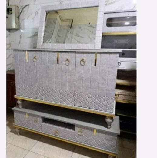 ست آیینه کنسول و میز تلویزیون و جاکفشی|بوفه، ویترین، کنسول|خرم‌آباد, |دیوار