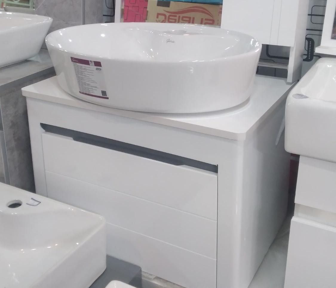 روشویی کابینتی فانتزی باسنگ بیضی|لوازم سرویس بهداشتی|شاهین‌شهر, خانه کارگر|دیوار