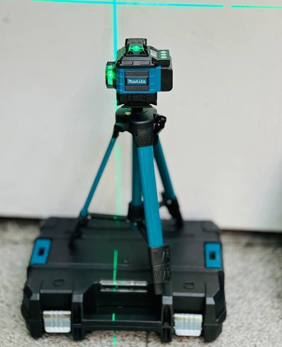 تراز لیزری۳۶۰درجه نورسبز۴خط۴بعدی ۱۶ لاین ریموتدار|ابزارآلات|قزوین, |دیوار