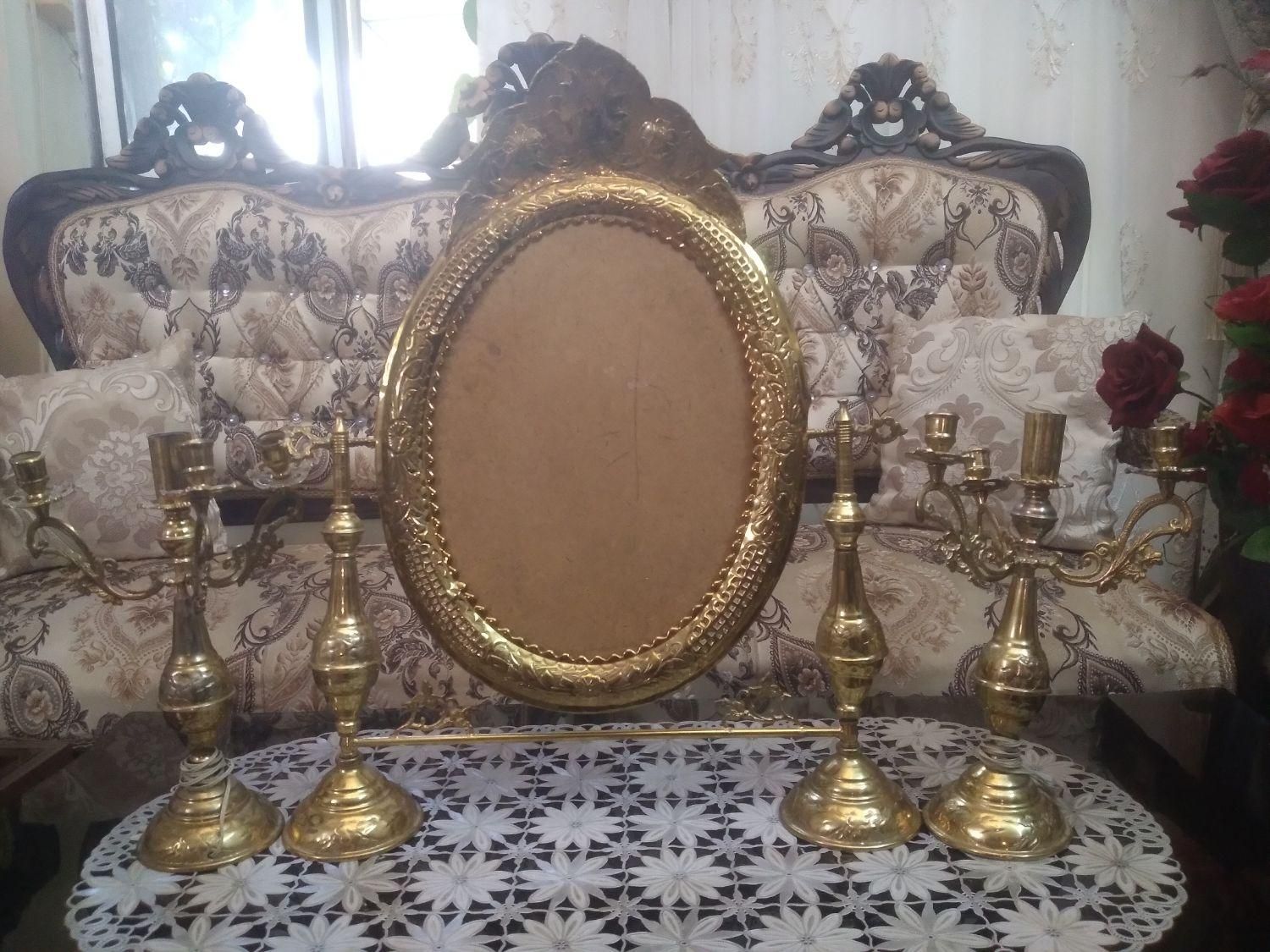 اینه شمعدان برنزی|آینه|مراغه, |دیوار