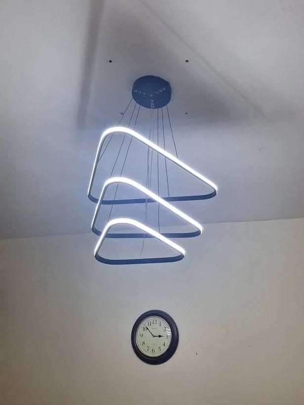 لوستر مدل مثلث 2تیکه|لوستر و چراغ آویز|کرج, کمالشهر|دیوار