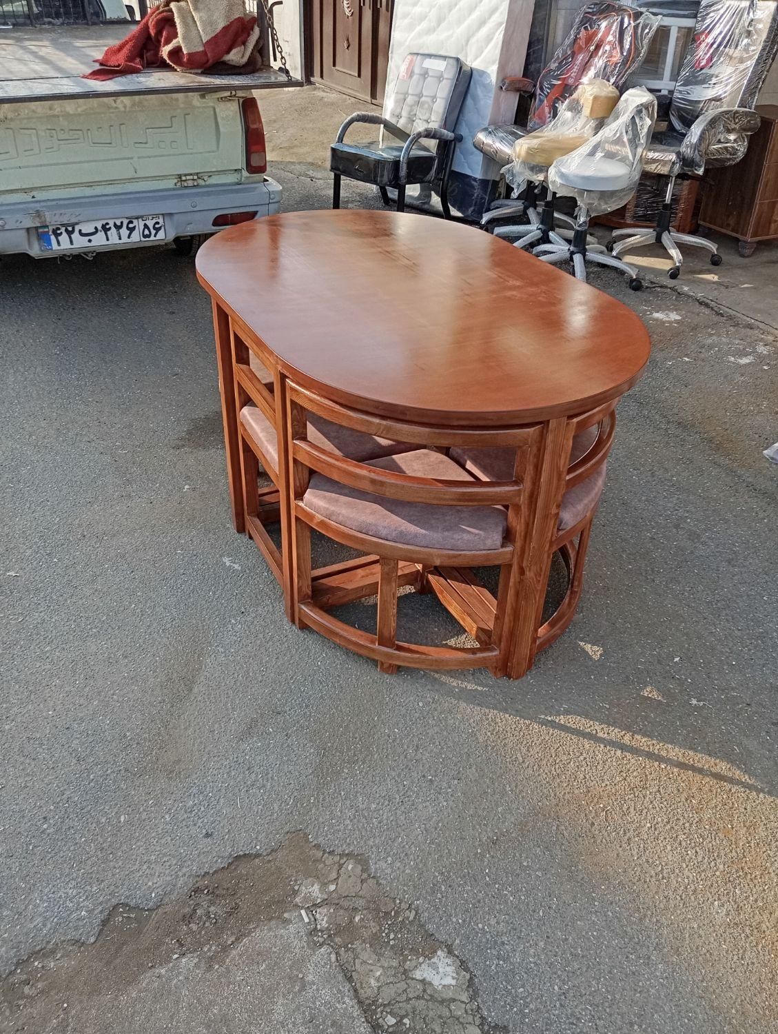 ناهار خوری کمجا 6نفره|میز و صندلی غذاخوری|بندر انزلی, آذربایجان|دیوار