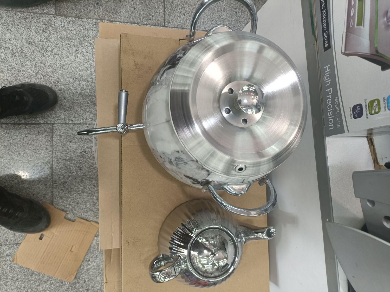 کتری و قوری 6لیتری کف چدنی کورا هوم|قوری، کتری، قهوه‌ساز دستی|تهران, سلسبیل جنوبی|دیوار