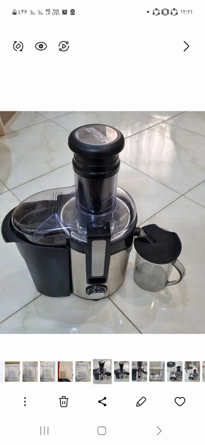 آبمیوه گیری فلر مدل pj620|آبمیوه‌گیر و آب‌مرکبات‌گیر|تهران, صد دستگاه|دیوار