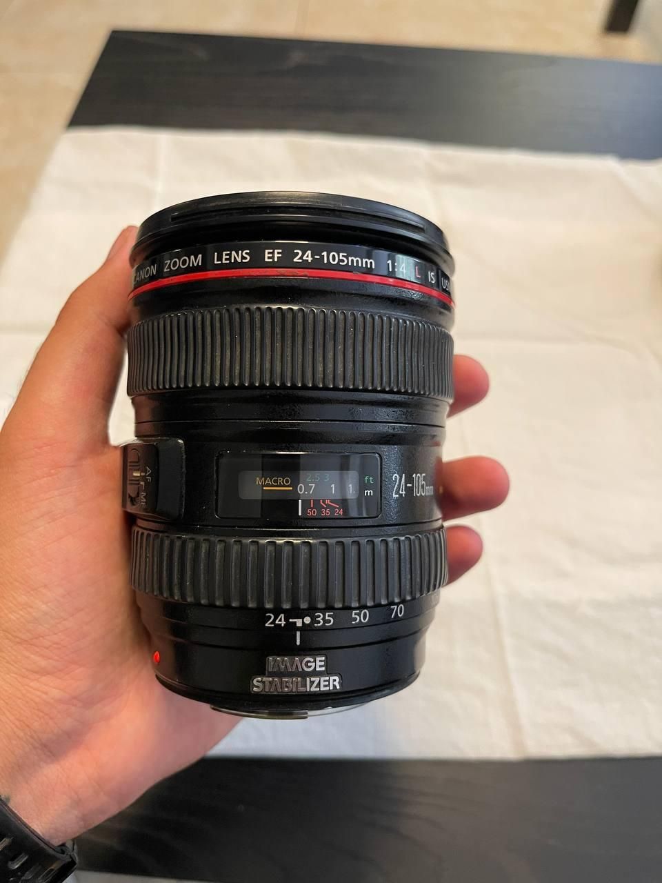 لنز کنون ۲۴-۱۰۵ f 4 canon|دوربین عکاسی و فیلم‌برداری|تهران, شهرک غرب|دیوار