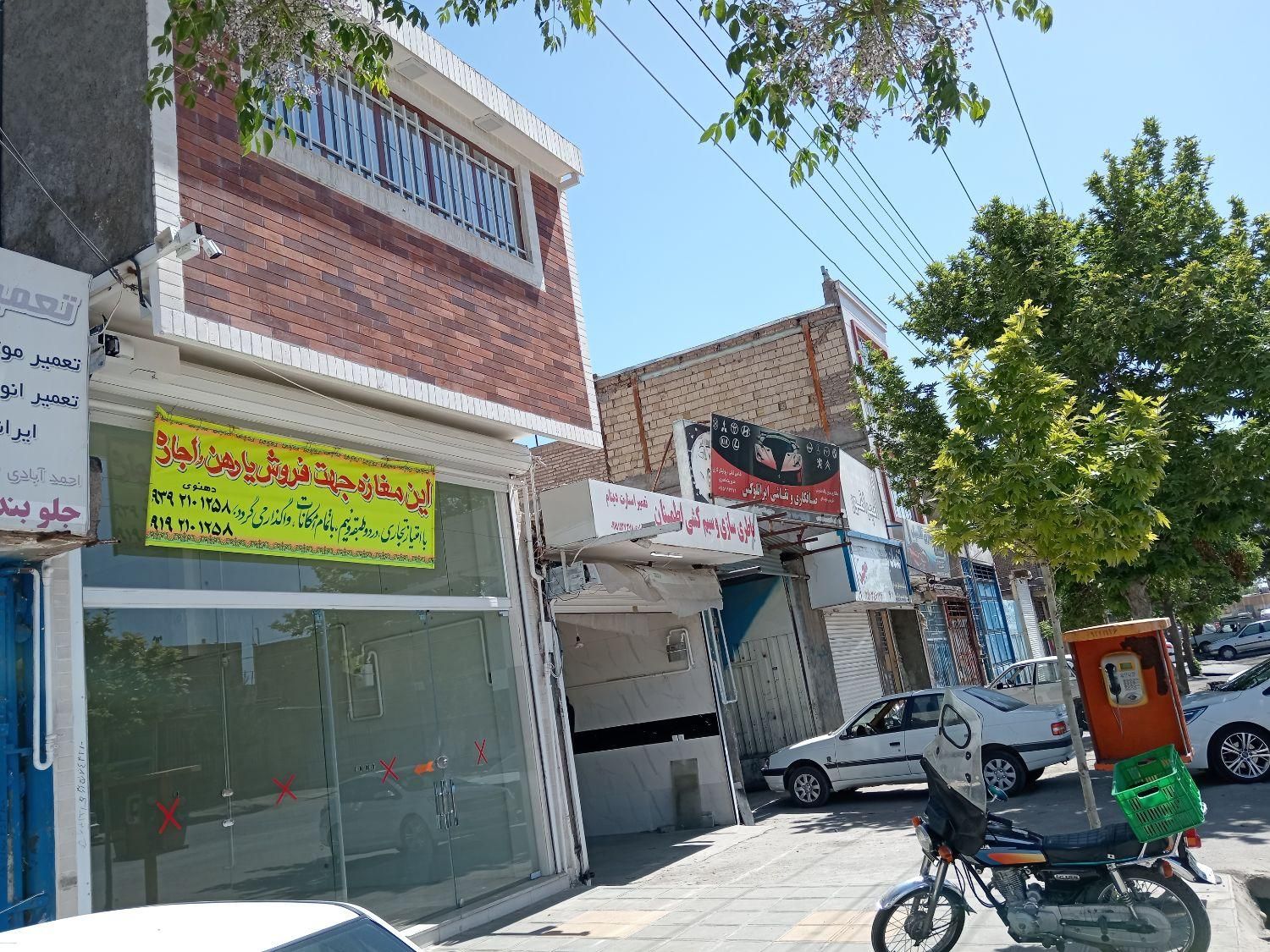 مغازه 171 متر نو ساز دهنه 5 ارتفاع 4نیم|اجارهٔ مغازه و غرفه|نیشابور, خط کاشمر|دیوار