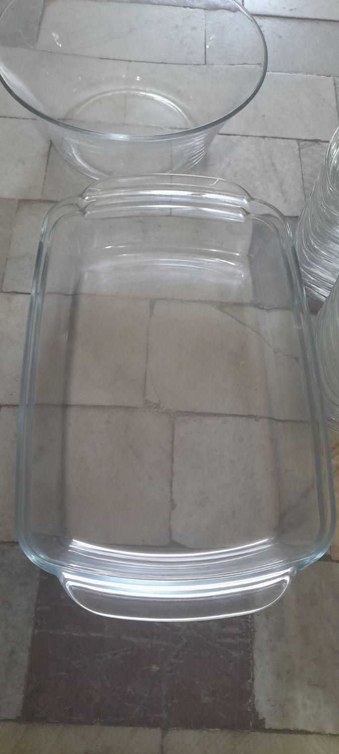 پیرکس سفید فرانسه حک شده|ظروف سرو و پذیرایی|سقز, |دیوار