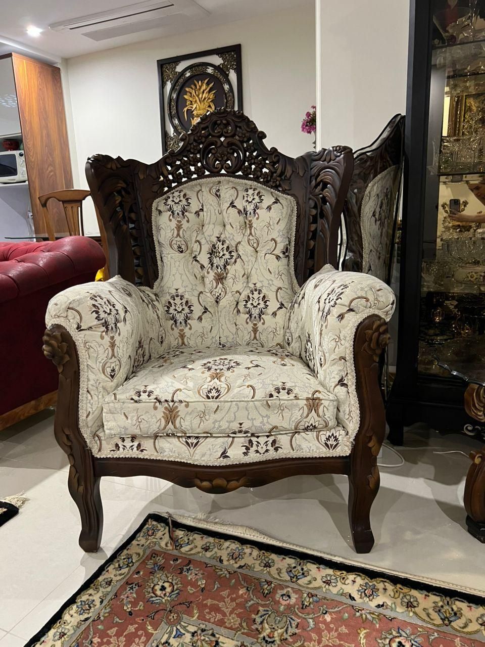 مبلمان استیل چوب گردو|مبلمان خانگی و میز عسلی|آمل, |دیوار