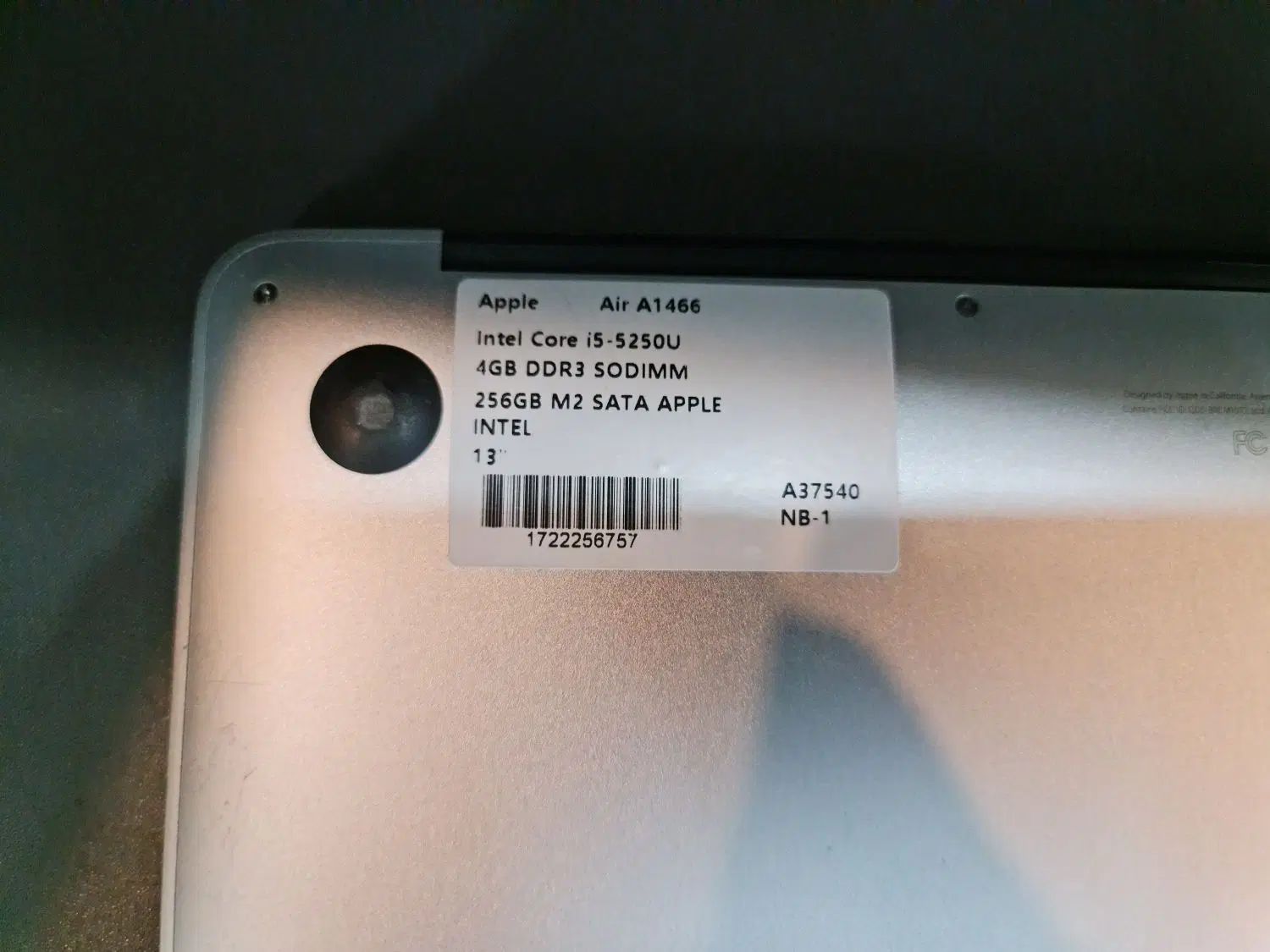 لپ تاپ Macbook Air 2015|رایانه همراه|تهران, لویزان|دیوار