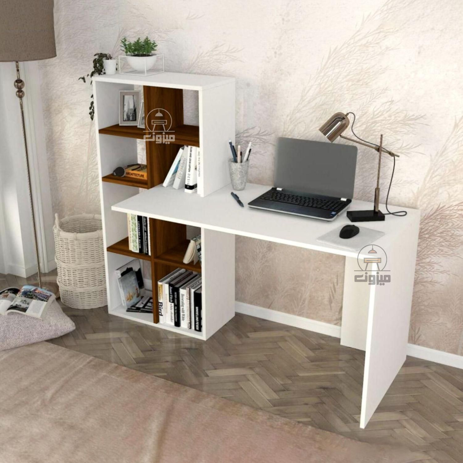 میز تحریر کتابخانه دار مدل ژاله یک|میز تحریر و کامپیوتر|تبریز, |دیوار