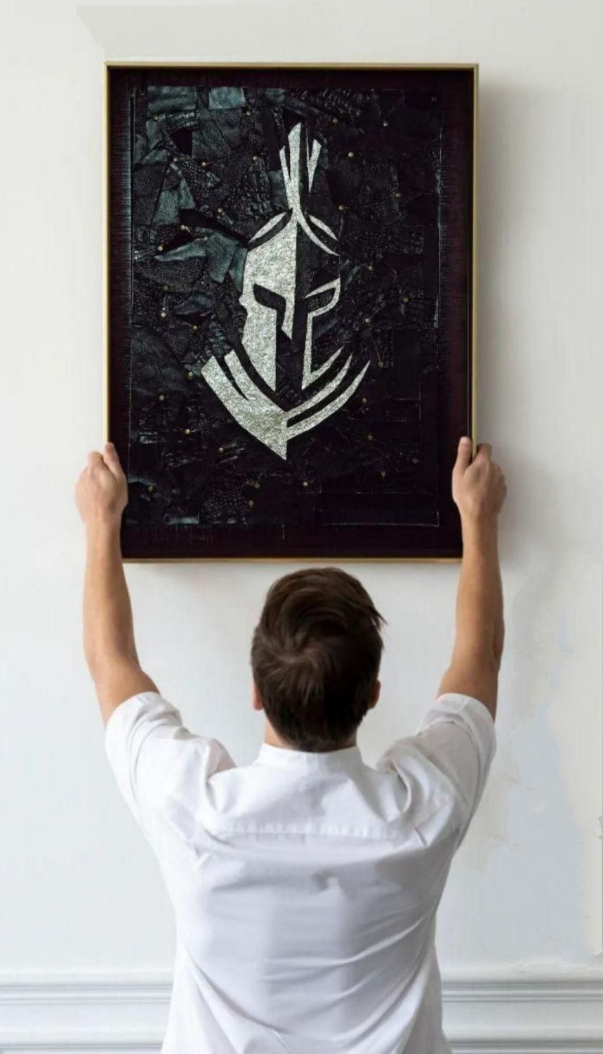 تابلو دکوراتیو شوالیه چرم طبیعی|تابلو، نقاشی، عکس|تهران, صادقیه|دیوار