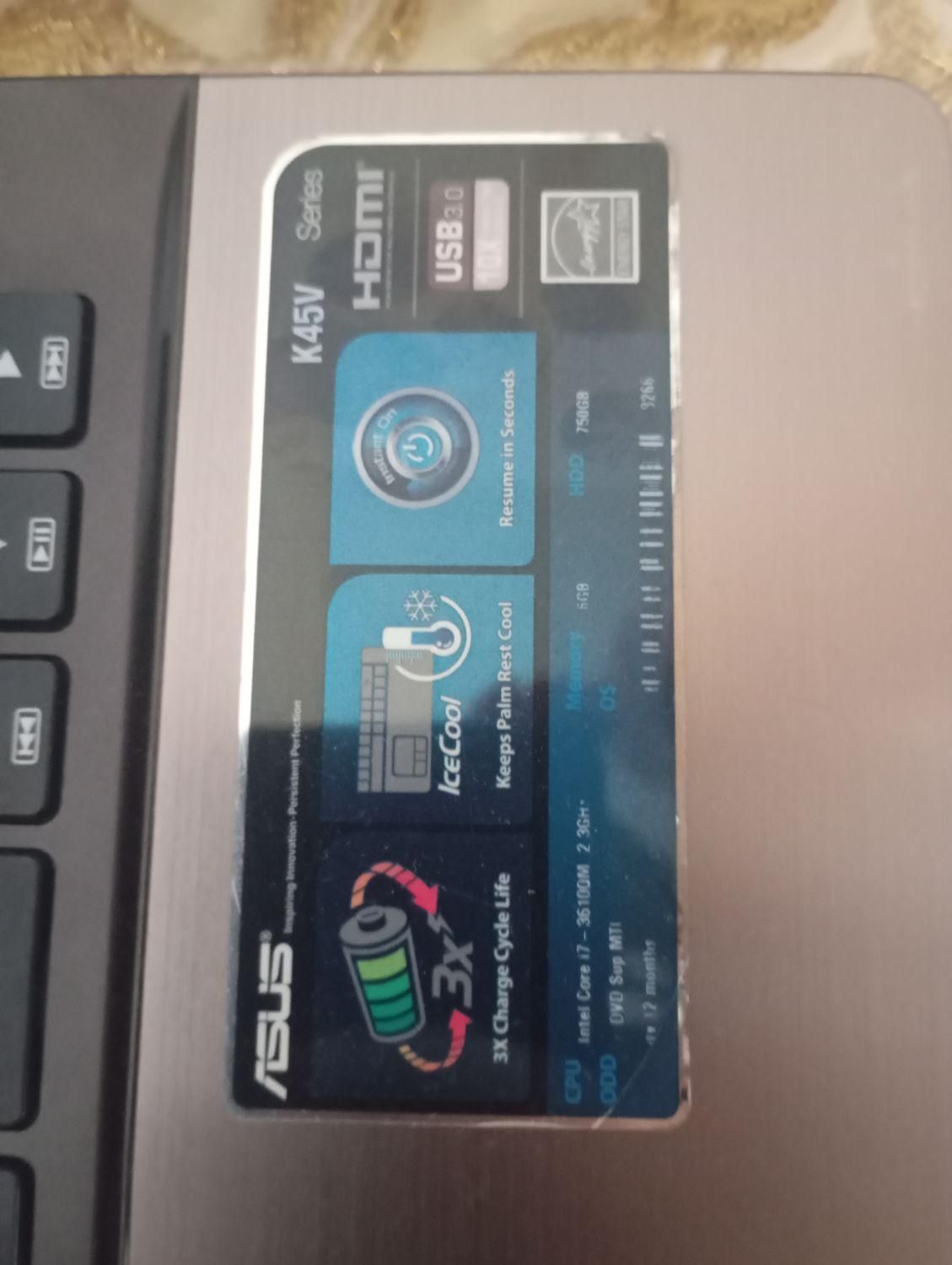 لپتاب Asus k45vd|رایانه همراه|نهاوند, |دیوار