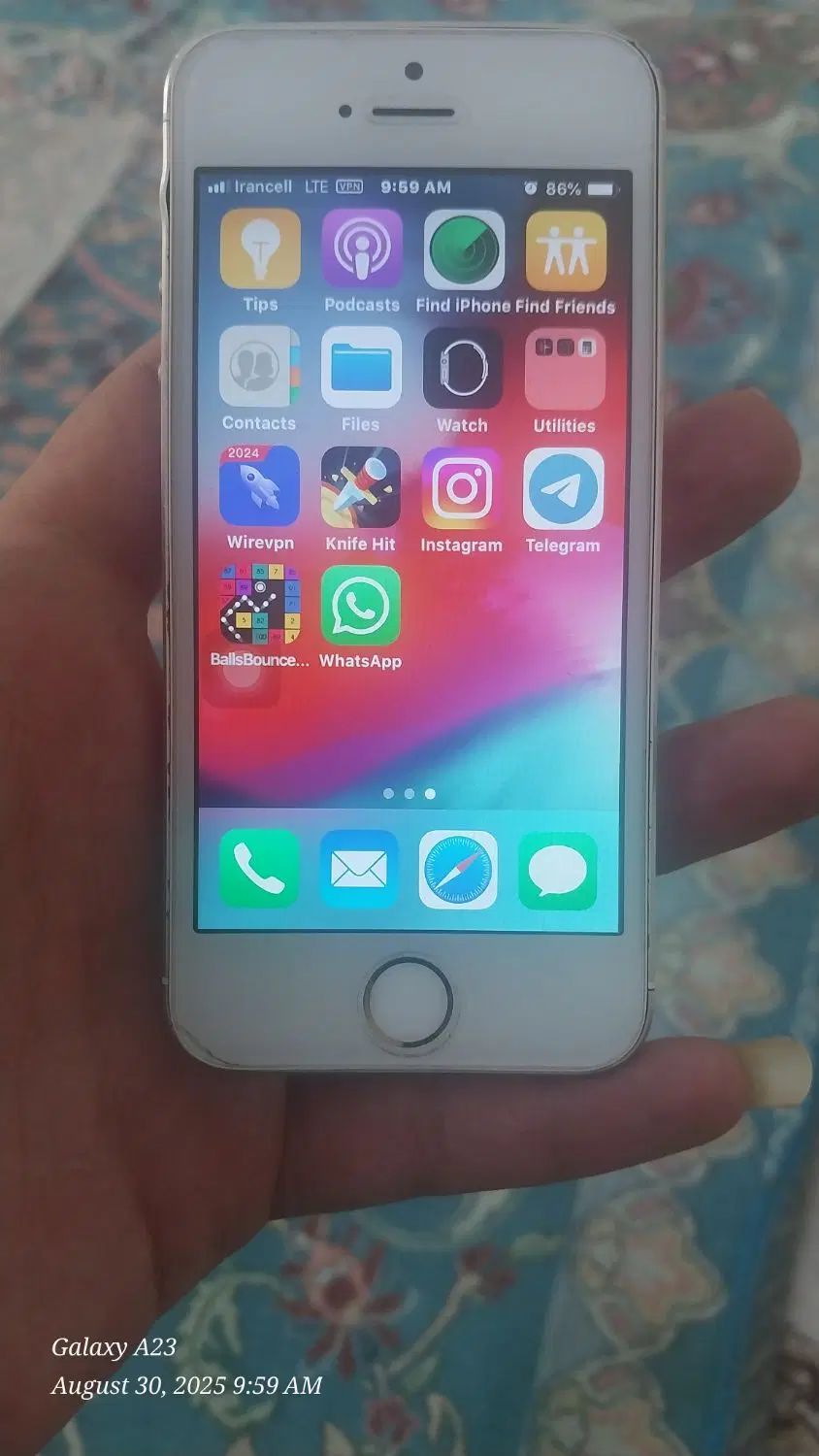 ایفون 5s سالم کم کارکرد|موبایل|مشهد, شاهد (شهرک غرب)|دیوار
