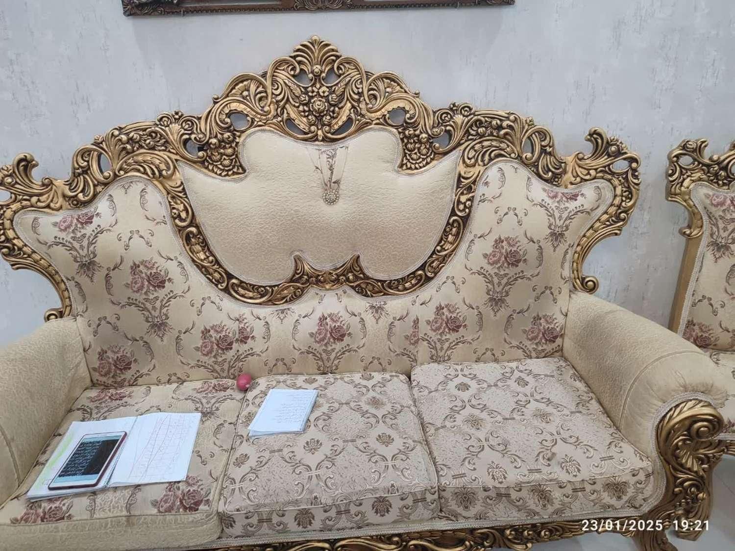 مبلمان سلطنتی /استیل|مبلمان خانگی و میز عسلی|پرند, فاز ۲|دیوار