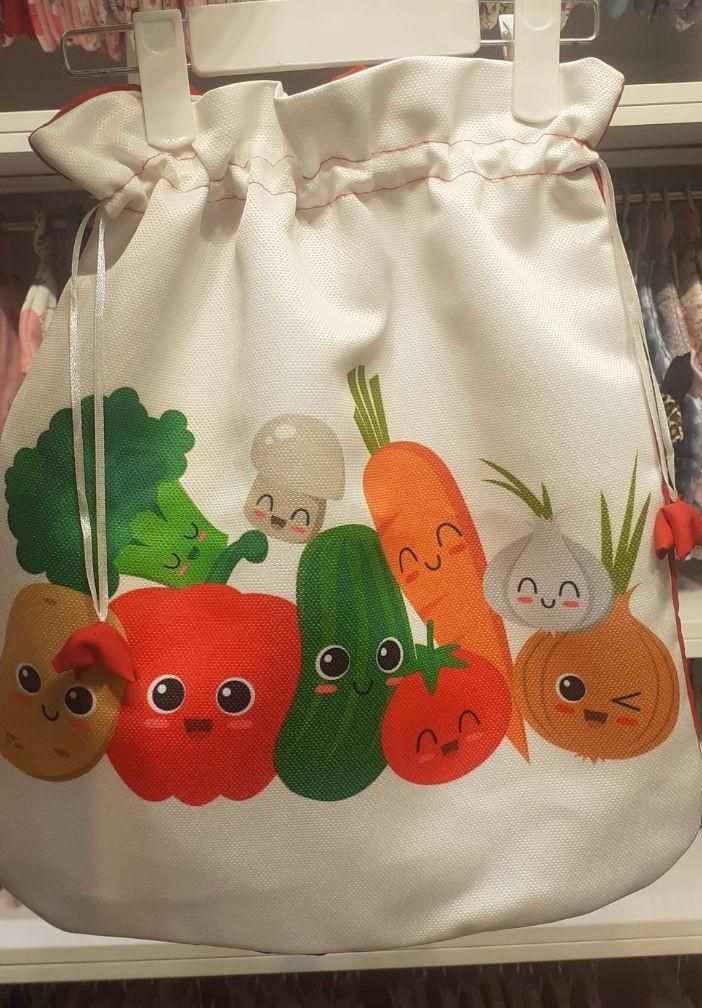 کیسه سبزی آتشاب، طرح سبزیجات خندان، تک و عمده|سفره، حوله، دستمال آشپزخانه|تهران, بازار|دیوار