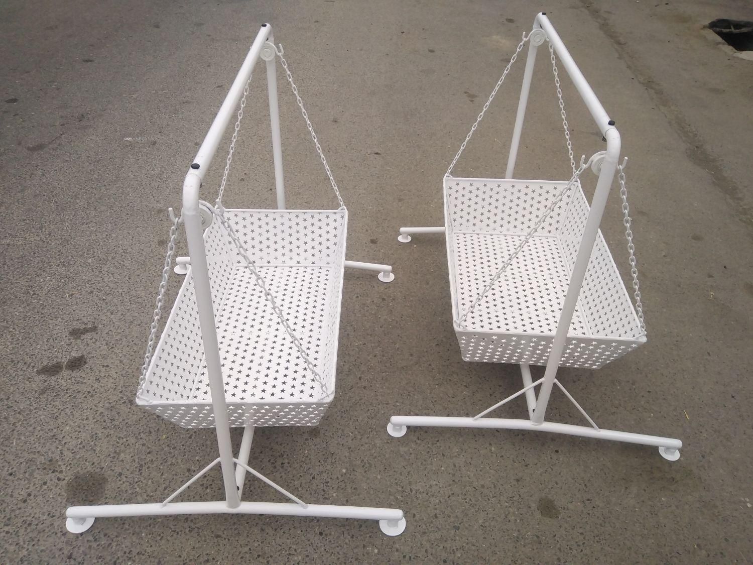 گهواره فلزی نوزاد|تخت و صندلی بچه|گنبد کاووس, |دیوار