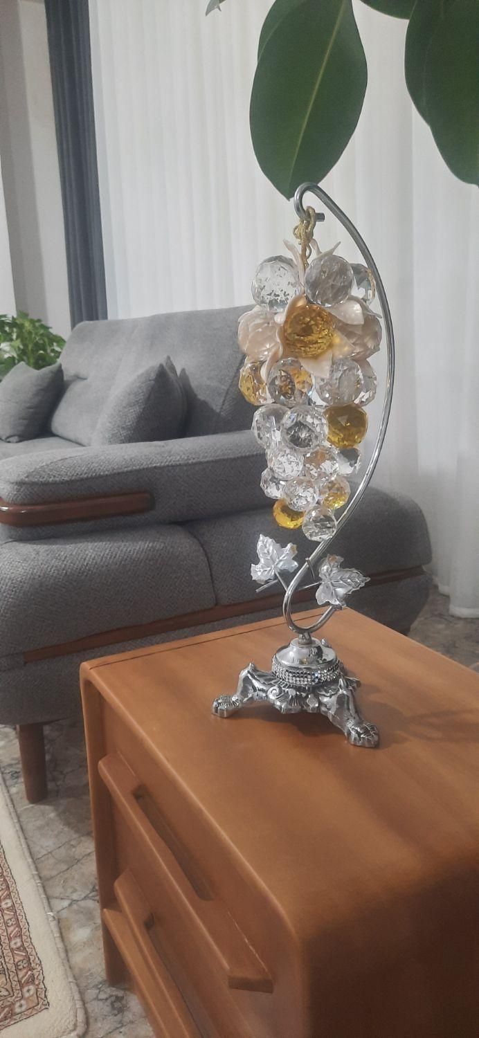 انگور کریستال اصلی با پایه برنز|مجسمه، تندیس، ماکت|کرمانشاه, |دیوار