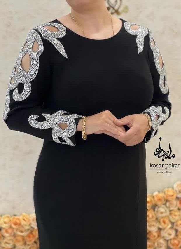 جواهردوزی انواع لباس ، کفش ، عبا و چادر ، لباس شب|لباس|یزد, |دیوار