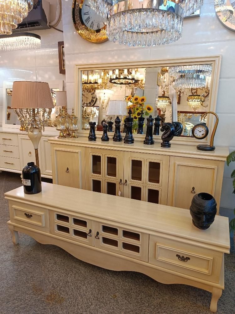 آینه کنسول و میزتلویزیون مدل یاقوت|بوفه، ویترین، کنسول|رشت, دیلمان|دیوار