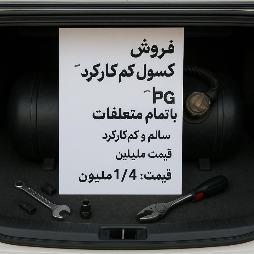 کپسول ال پی جی با تمام متعلقات پشت ماشین بسته|قطعات یدکی و لوازم جانبی|کرج, کیانمهر|دیوار