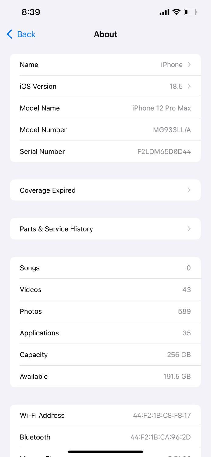 اپل iPhone 12 Pro Max با حافظهٔ ۲۵۶ گیگابایت|موبایل|مریوان, |دیوار