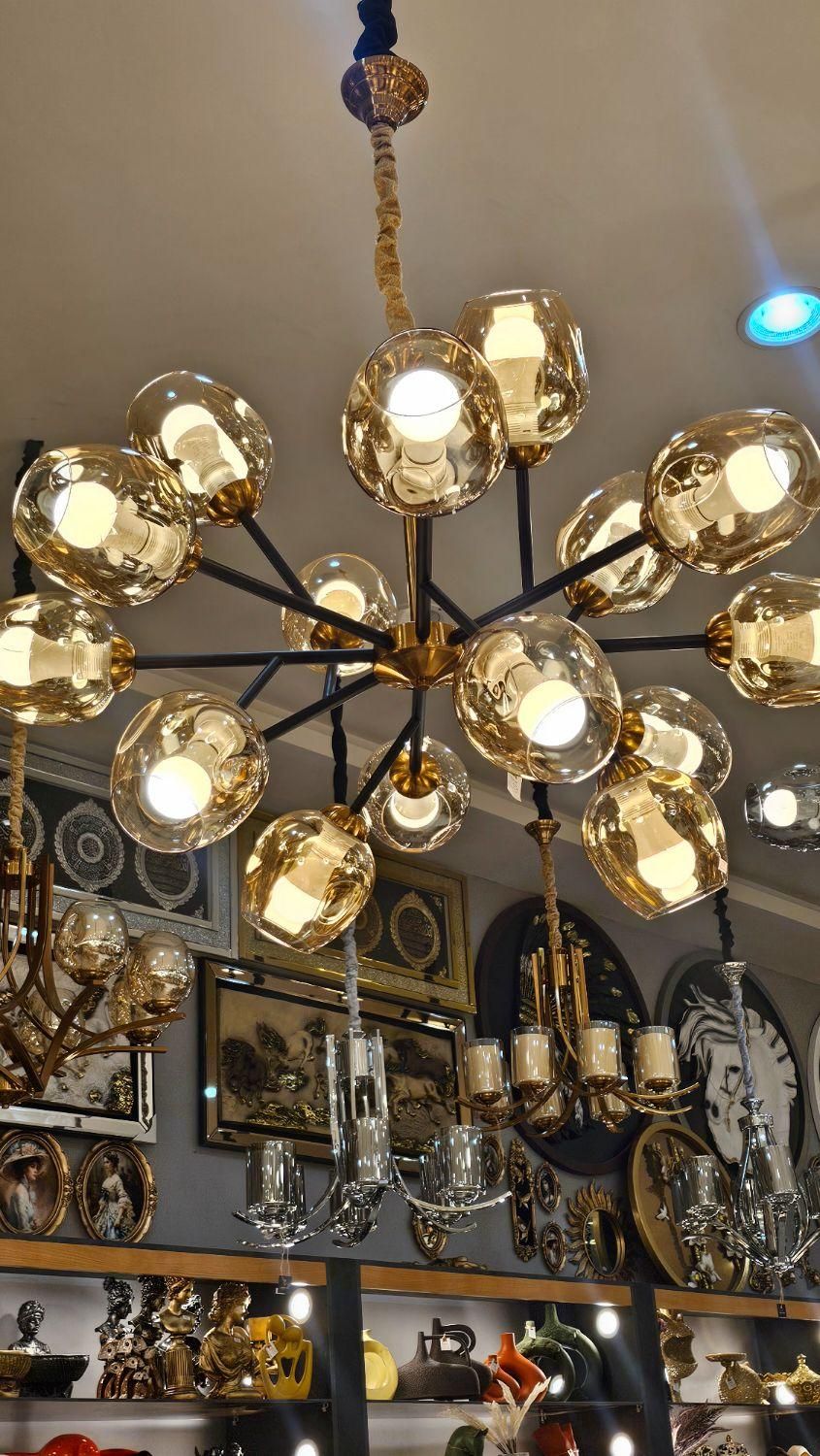 لوستر 16 شعله حباب خارجی برند کار تهران پخش|لوستر و چراغ آویز|مشهد, توس (بلوار توس)|دیوار