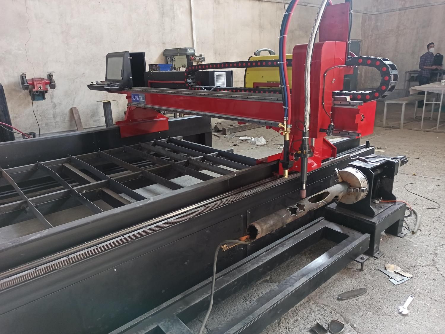 لوله بر پلاسما cnc|ماشین‌آلات صنعتی|مبارکه, |دیوار