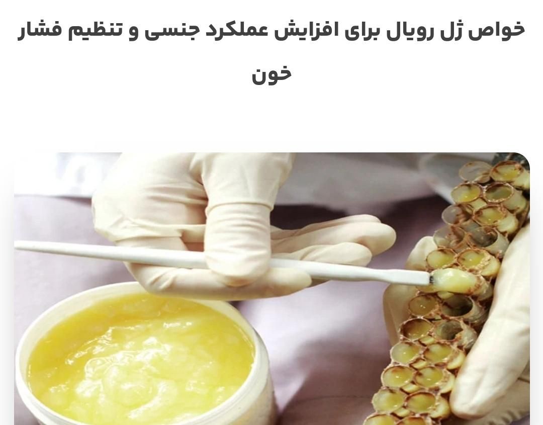 ژل رویال به شرطآزمایشگاه ارسال بالای 40گرم رایگان|خوردنی و آشامیدنی|نیشابور, فضل|دیوار