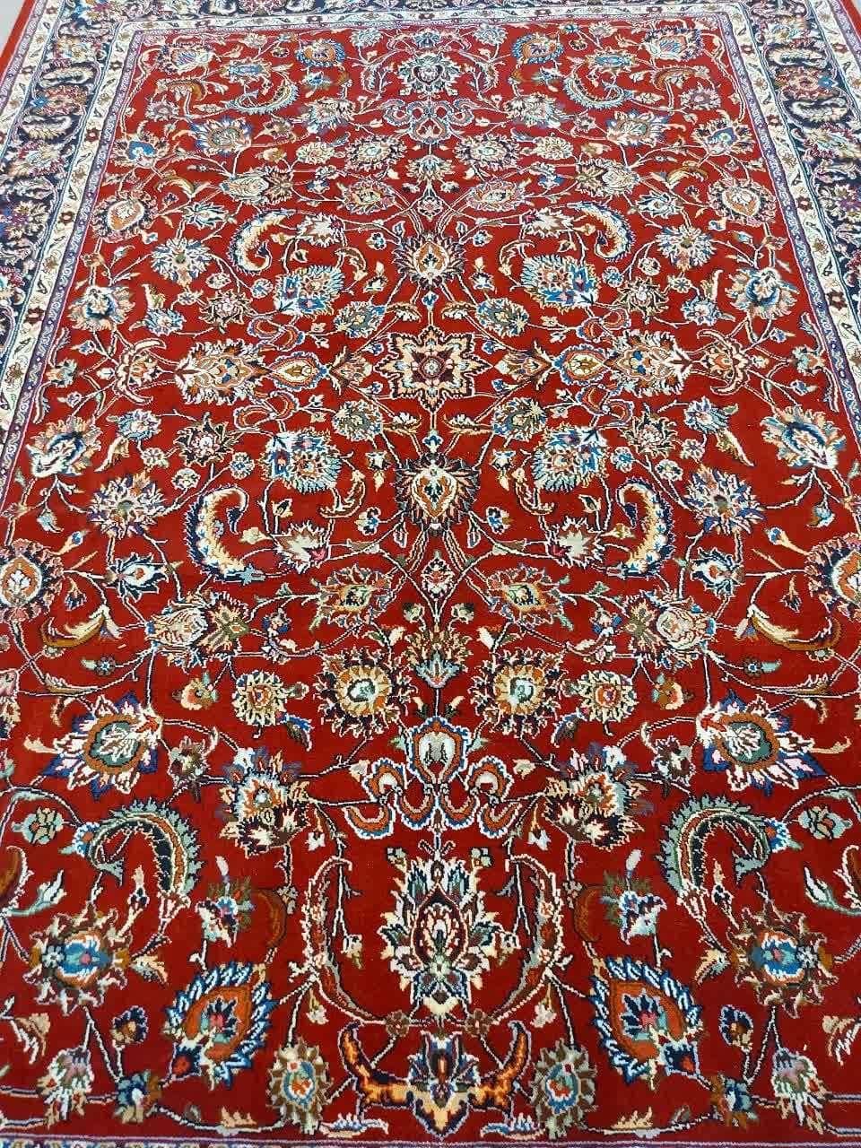 فرش دستبافت جفت 9 متری طرح افشان|فرش|مشهد, امام رضا (ع)|دیوار