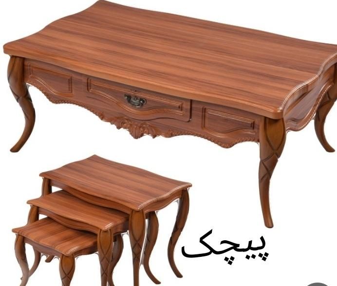 میز جلو مبلی و عسلی پیچک ومینو دست کامل|مبلمان خانگی و میز عسلی|یزد, |دیوار