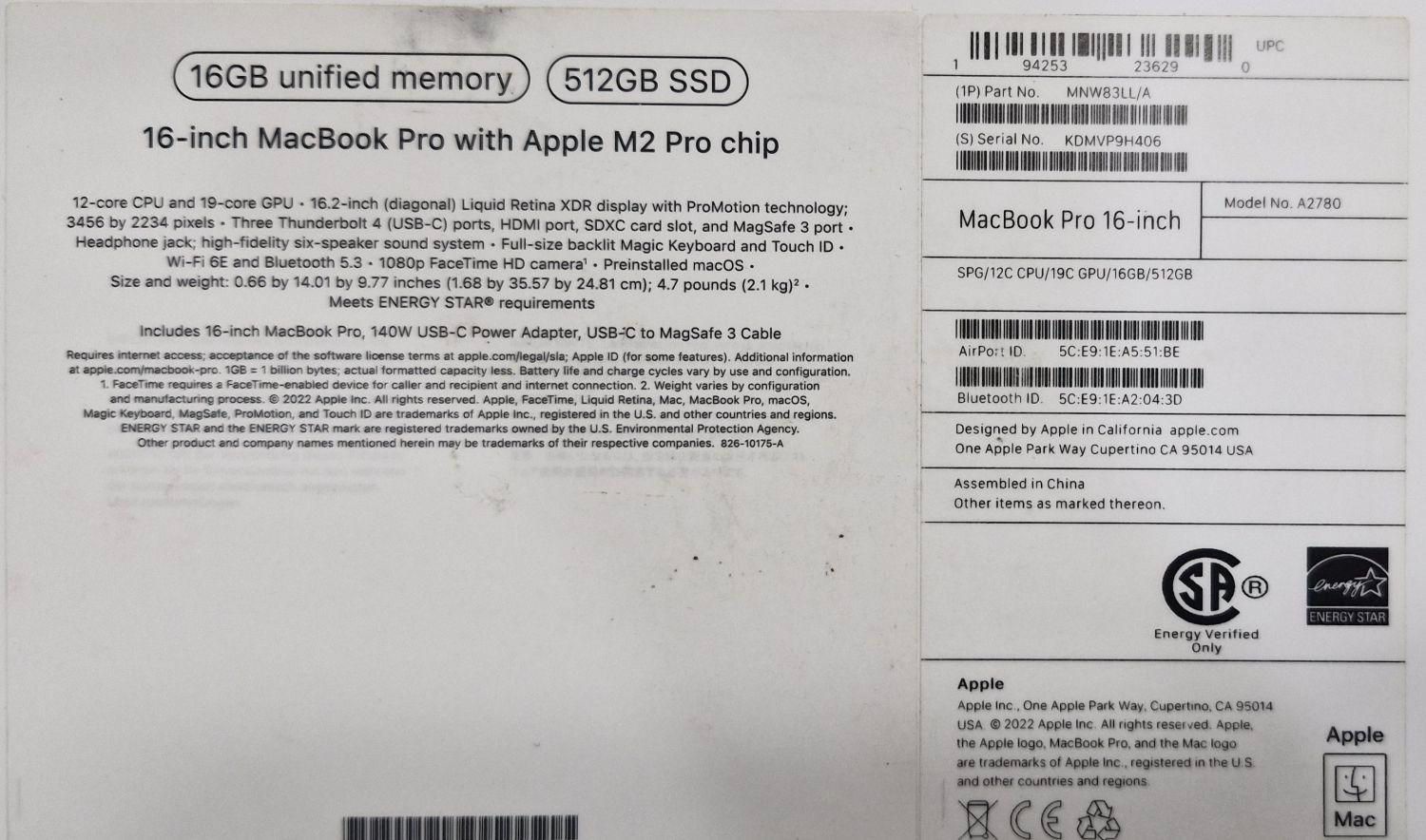 لپتاپ اپل مک بوک پرو 2023 macbook pro m2 pro|رایانه همراه|تهران, دارآباد|دیوار