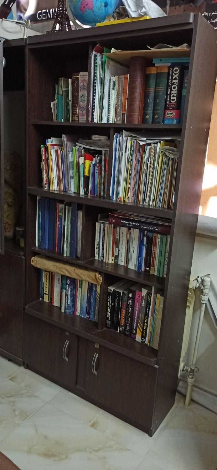 ست کتابخانه و جاکفشی در حد نو|کتابخانه، شلف، قفسه‌های دیواری|تهران, شهرک صدرا|دیوار