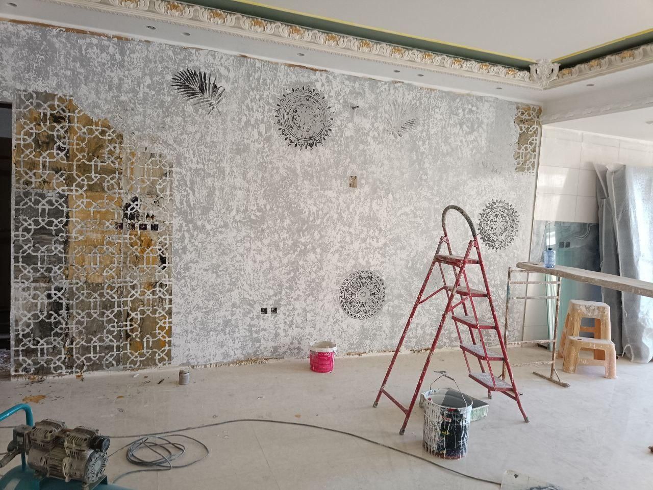 پتینه .الیاف .کاغذدیواری|خدمات پیشه و مهارت|قم, هفت تیر|دیوار