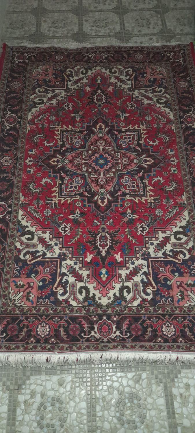 یک تخته فرش ۶ متری (۲×۳) نقشه هریس تاجری|فرش|تبریز, |دیوار