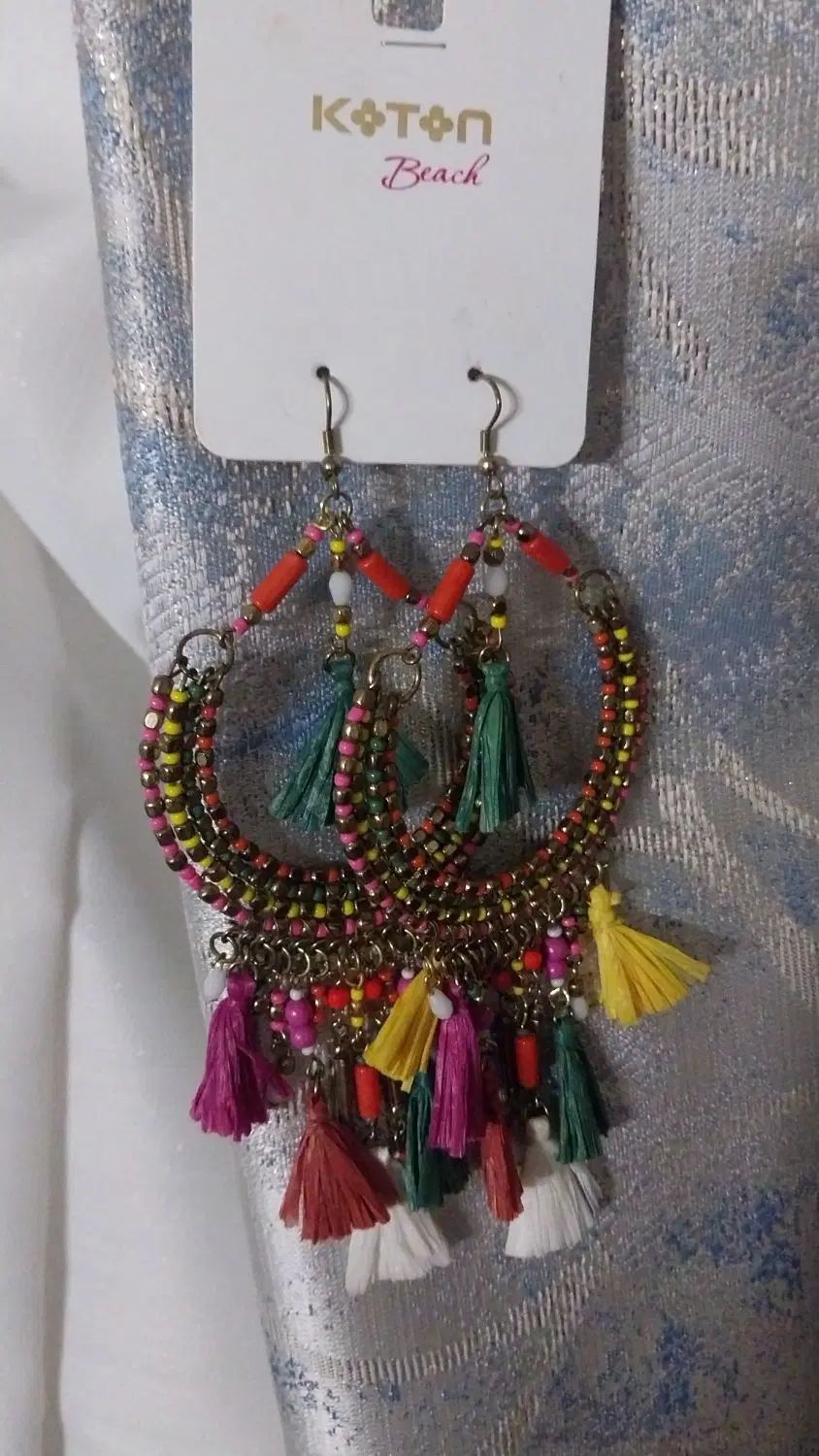 گوشواره طرح سرخ پوستی مارک کوتون ترکیه ای|بدلیجات|تهران, نعمت‌آباد|دیوار